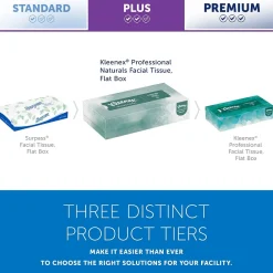 Professional Naturals Standard Facial Tissue, 2-Ply, White, 125 Sheets/Box, 48 Boxes/Case (21601)<Kleenex