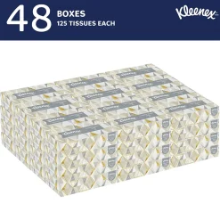 Professional Standard Facial Tissue, 2-Ply, White, 125 Sheets/Box, 48 Boxes/Carton (21606)<Kleenex Discount