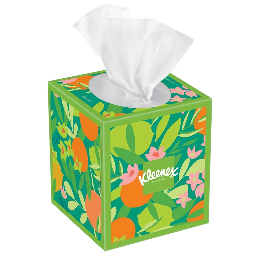 Ultra Soft Facial Tissues, 3-Ply, 60 Sheets/Box, 27 Boxes/Pack (54277)<Kleenex Sale