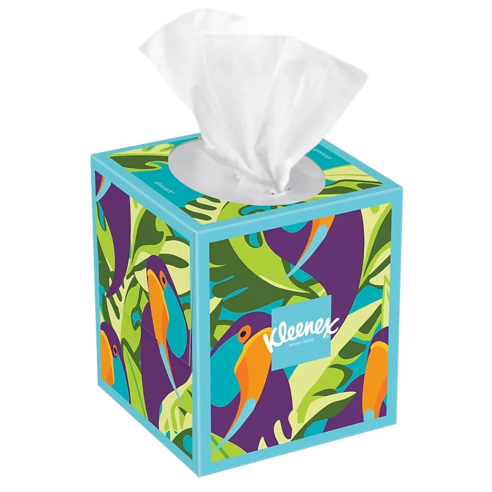Ultra Soft Facial Tissues, 3-Ply, 60 Sheets/Box, 27 Boxes/Pack (54277)<Kleenex Sale