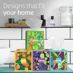 Ultra Soft Facial Tissue, 3-Ply, 60 Sheets/Box, 4 Boxes/Pack (54308)<Kleenex Best