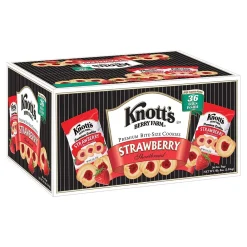 Knott's Berry Farm Premium Bite Size Strawberry Shortbread, 2 oz., 36/Carton (BIS59637)