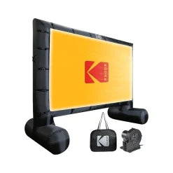 Kodak 144" Manual Floor Projector Screen, White/Black (RODPJINSCR1)