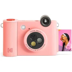 Kodak Smile+ 5 Megapixels Digital Instant Print Camera, Pink (RODSMPCAMPK)
