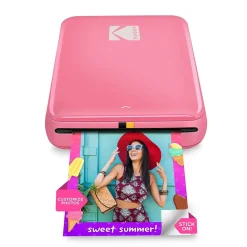 Kodak Step Mobile Zero Ink Instant Photo Printer, Single-Function, Pink (RODMP20AMZP)