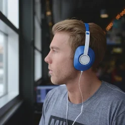 Wired Noise Canceling Over-Ear Headphones, Blue (UR23I)<Koss Hot