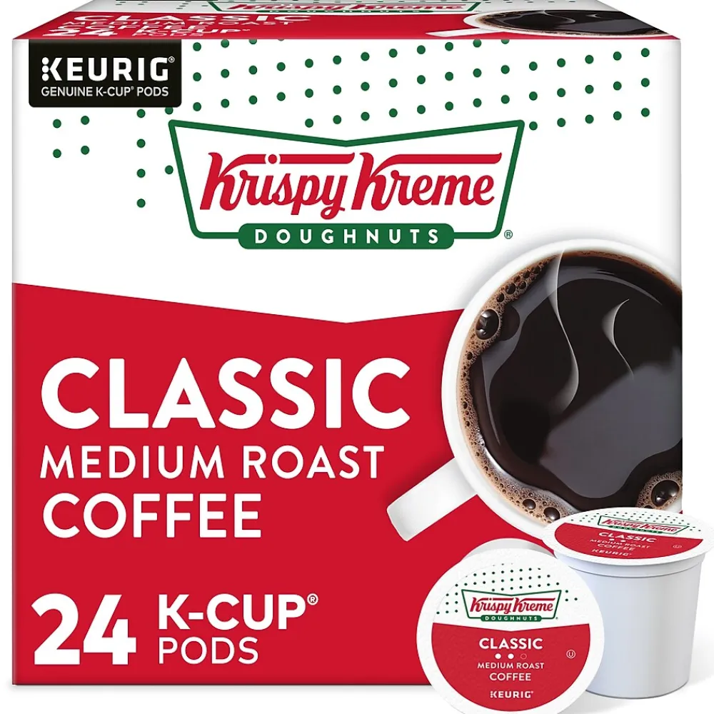 Krispy Kreme Classic Coffee Keurig® K-Cup® Pods, Medium Roast, 24/Box (06110)