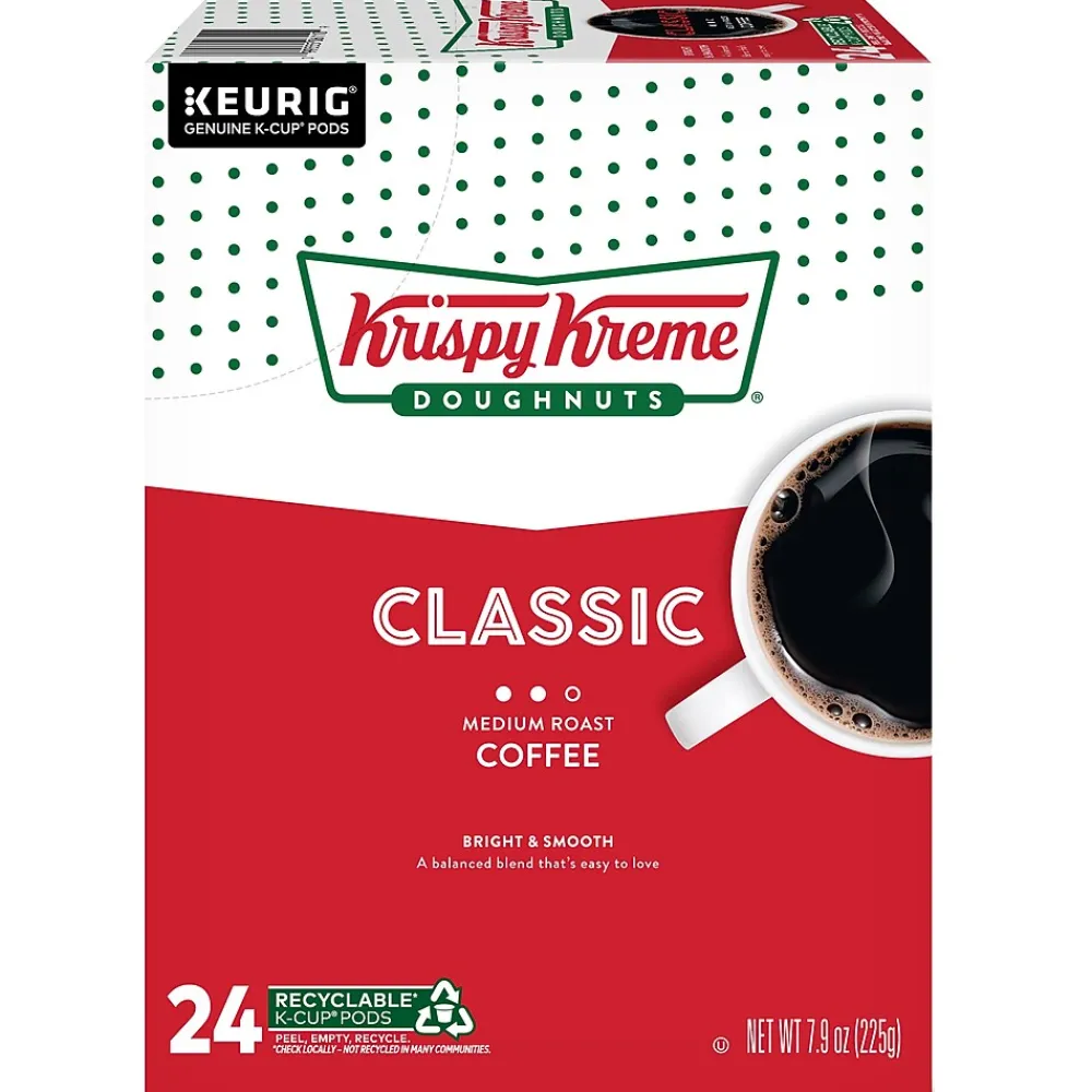 Krispy Kreme Classic Coffee Keurig® K-Cup® Pods, Medium Roast, 24/Box (06110)