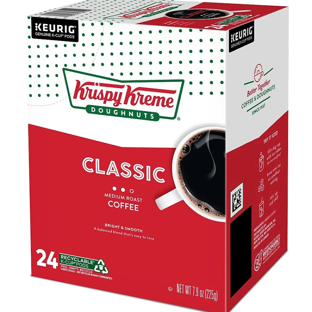 Krispy Kreme Classic Coffee Keurig® K-Cup® Pods, Medium Roast, 24/Box (06110)