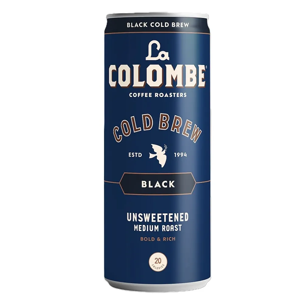 La Colombe Coffee La Colombe Caffeinated Cold Brew Coffee, Black, Medium Roast, 11 oz., 12/Carton (PPPURC1205)