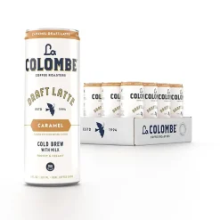 La Colombe Coffee La Colombe Draft Caramel Latte Caffeinated Cold Brew Coffee, Medium Roast, 11 oz., 12/Carton (PPPURC1216)