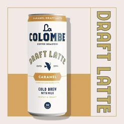 La Colombe Coffee La Colombe Draft Caramel Latte Caffeinated Cold Brew Coffee, Medium Roast, 11 oz., 12/Carton (PPPURC1216)