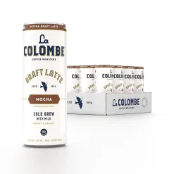 La Colombe Coffee La Colombe Draft Mocha Latte Caffeinated Cold Brew Coffee, Medium Roast, 11 oz., 12/Carton (PPPURC1202)