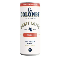 La Colombe Coffee La Colombe Draft Triple Shot Espresso Latte Caffeinated Cold Brew Coffee, Medium Roast, 11 oz., 12/Carton (PPPURC1204)