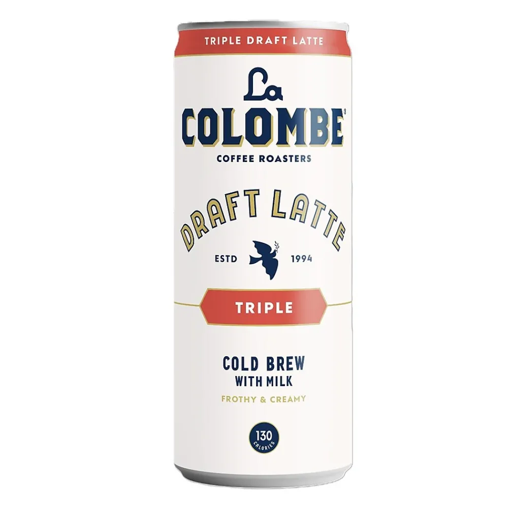 La Colombe Coffee La Colombe Draft Triple Shot Espresso Latte Caffeinated Cold Brew Coffee, Medium Roast, 11 oz., 12/Carton (PPPURC1204)