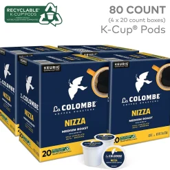 La Colombe Coffee La Colombe Nizza Coffee Keurig® K-Cup® Pods, Medium Roast, 80/Carton (5000380612CT)