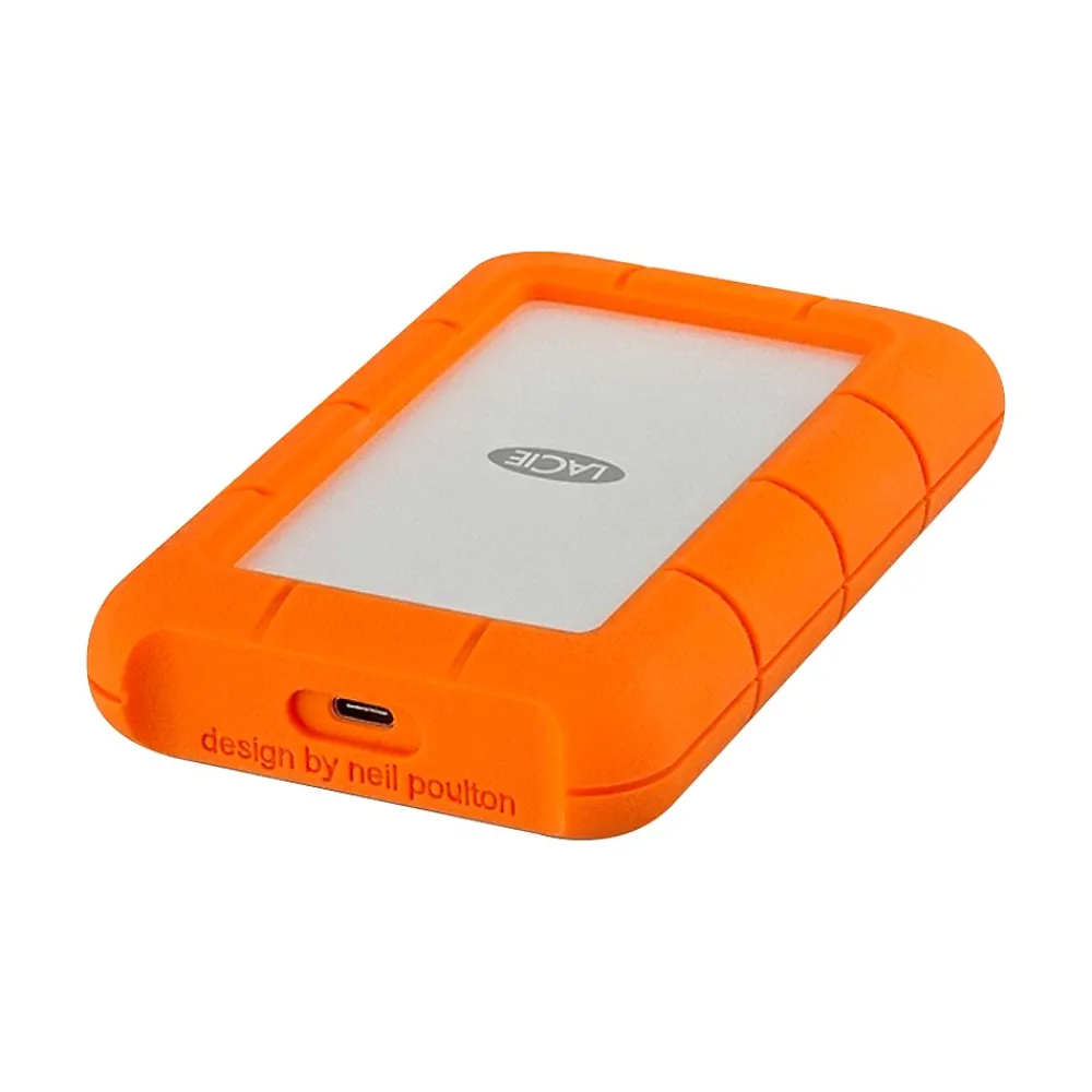 Hot LaCie Rugged 5TB USB Type-C External Hard Drive, Orange (STFR5000800)