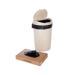 Heavyweight -56 Gallon Industrial Trash Bag, 25" x 48", Low Density, 3 mil, Black, 100 Bags/Box (3291)<Laddawn New