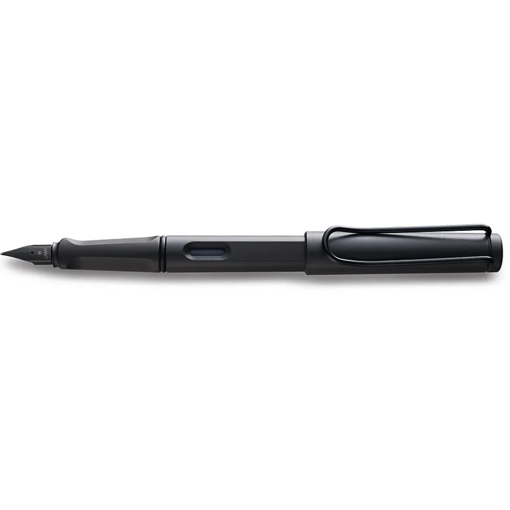 Pens|Lamy safari Fountain Pen, Medium Nib, Charcoal (L17M)