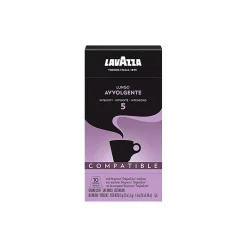 Lavazza Lungo Avvolgente Coffee Nespresso Original Capsules, Dark Roast, 10/Box (1953000969)
