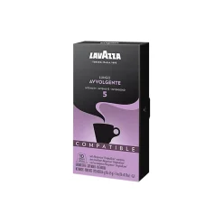 Lavazza Lungo Avvolgente Coffee Nespresso Original Capsules, Dark Roast, 10/Box (1953000969)