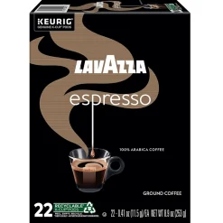Lavazza Perfetto Espresso Coffee Keurig® K-Cup® Pods, Dark Roast, 22/Box (6000)