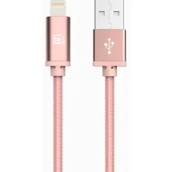 LAX Apple MFi Certified Lightning to USB Cable for Charge Sync 6ft, Rose Gold<LAX Gadgets Discount