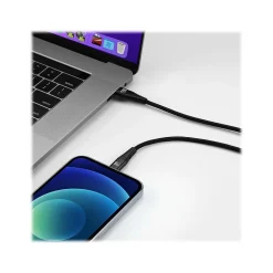 Lightning to USB-C Cable for iPhone/iPad/iPod Touch, Black (MFIUSBC3FT-BLK)<LAX Gadgets Outlet