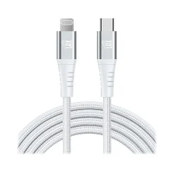 Lightning to USB-C Cable for iPhone/iPad/iPod touch, Silver (MFIUSBC3FT-SLV)<LAX Gadgets Best