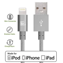 Lightning USB Cable for iPhone/iPad/iPod Touch, Gray (lghtcblmfi10ft-gry)<LAX Gadgets Hot