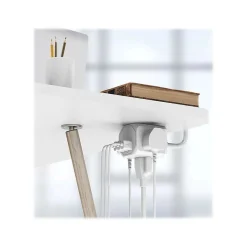 LAX Gadgets 3-Outlet 3-USB Port Surge Protector, 5', White (OUT3X3WH)