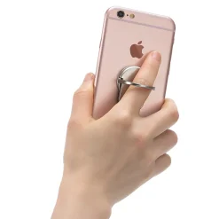 Universal Phone Ring Holder Stand Silver (RINGORBIT-SLV)<LAX Gadgets New