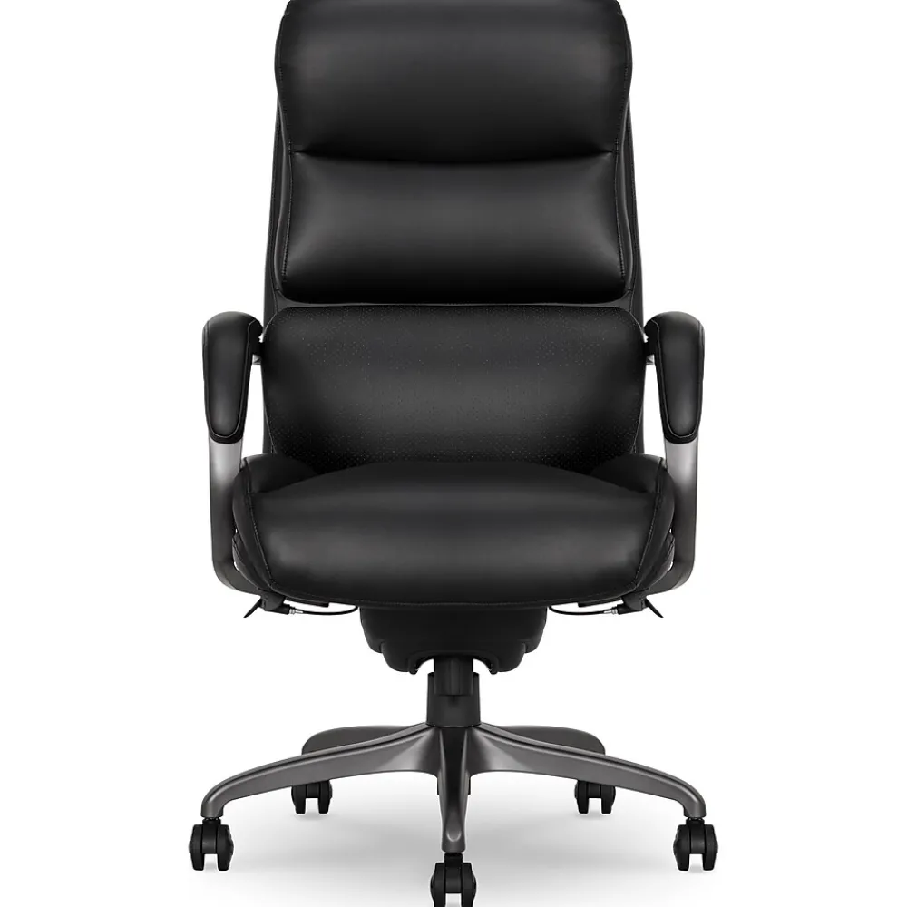 Office Chairs*La-Z-Boy Aberdeen Bonded Leather Computer and Desk Chair, Black (51545-BLK)
