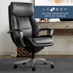 Ergonomic Chairs*La-Z-Boy Alton Leather Executive Chair, (51544) Black