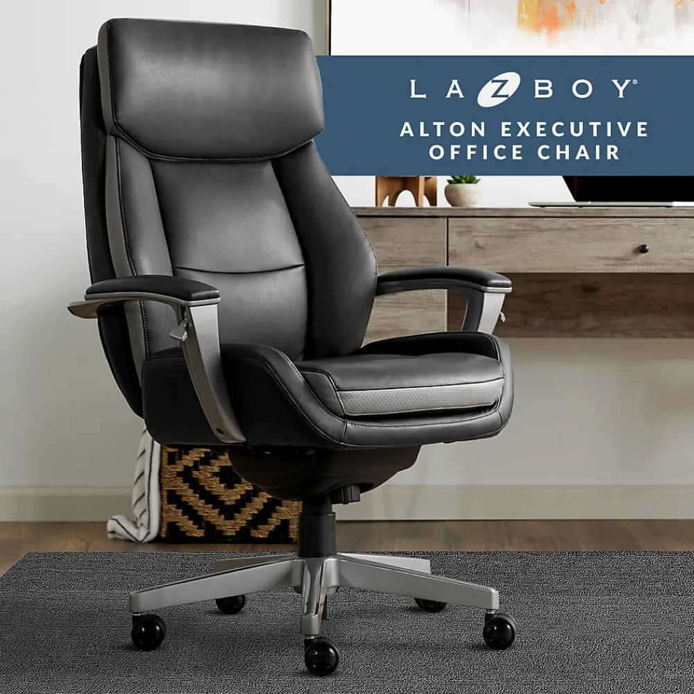 Ergonomic Chairs*La-Z-Boy Alton Leather Executive Chair, (51544) Black