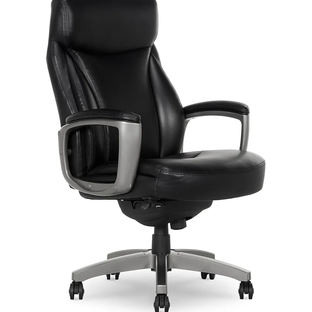 Office Chairs*La-Z-Boy Arcadian Bonded Leather Executive Chair, (60009) Black