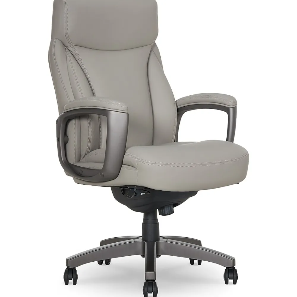 Office Chairs*La-Z-Boy Arcadian Ergonomic Bonded Leather Swivel Executive Chair, Beige (60008-BGE)