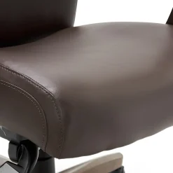 Office Chairs*La-Z-Boy Greyson Ergonomic Bonded Leather Swivel Executive Chair, Brown (CHR10086C)