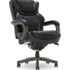Office Chairs*La-Z-Boy Harnett Ergonomic Faux Leather Swivel Executive Chair, Black (46253A)