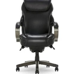 Office Chairs*La-Z-Boy Hyland Ergonomic Faux Leather Swivel Executive Chair, Black (CHR10044B)