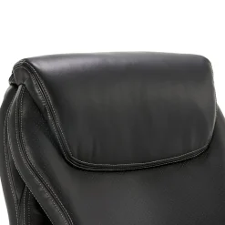 Office Chairs*La-Z-Boy Hyland Ergonomic Faux Leather Swivel Executive Chair, Black (CHR10044B)