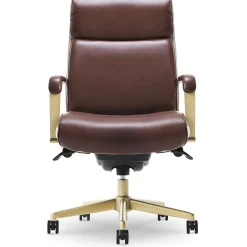 Office Chairs*La-Z-Boy Melrose Ergonomic bonded Leather Swivel Executive Chair, Brown (CHR10084C)