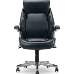 Ergonomic Chairs*La-Z-Boy Meyer Ergonomic Bonded Leather Swivel Executive Chair, (60082-NVY) Navy