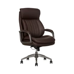Ergonomic Chairs*La-Z-Boy Nova Ergonomic Polyurethane Swivel Executive Chair, (52372-BRN) Brown