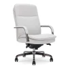 Office Chairs*La-Z-Boy Opus Ergonomic Bonded Leather Swivel Executive Chair, Gray and Graphite (CCHR10015B)