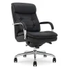 Office Chairs*La-Z-Boy Sonata Ergonomic Bonded Leather Swivel Executive Chair, Black and Chrome (CCHR10014D)