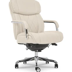 Ergonomic Chairs*La-Z-Boy Sutherland Ergonomic Faux Leather Swivel Computer and Desk Chair, (CHR10048C) Ivory