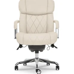 Ergonomic Chairs*La-Z-Boy Sutherland Ergonomic Faux Leather Swivel Computer and Desk Chair, (CHR10048C) Ivory