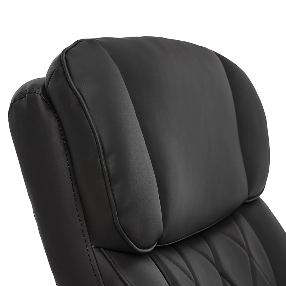 Ergonomic Chairs*La-Z-Boy Sutherland Ergonomic Faux Leather Swivel Computer and Desk Chair, (CHR10048A) Black