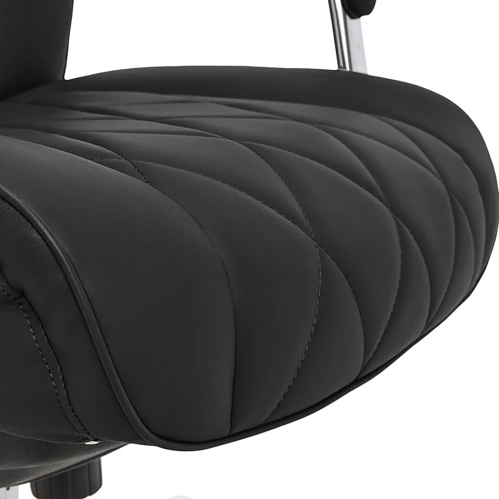 Ergonomic Chairs*La-Z-Boy Sutherland Ergonomic Faux Leather Swivel Computer and Desk Chair, (CHR10048A) Black